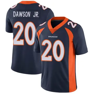 Men's Duke Dawson Jr. Denver Broncos Nike Limited Vapor Untouchable Jersey - Navy